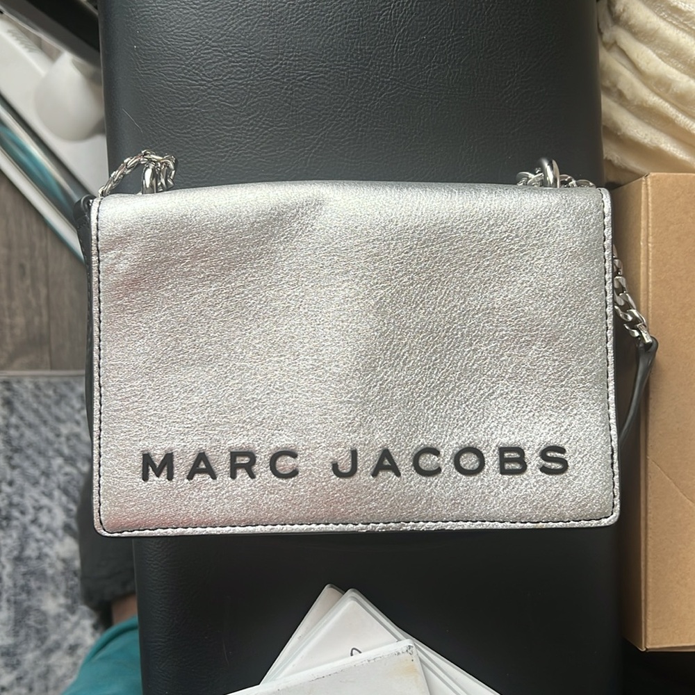 Marc Jacobs Silver Crossbody Bag